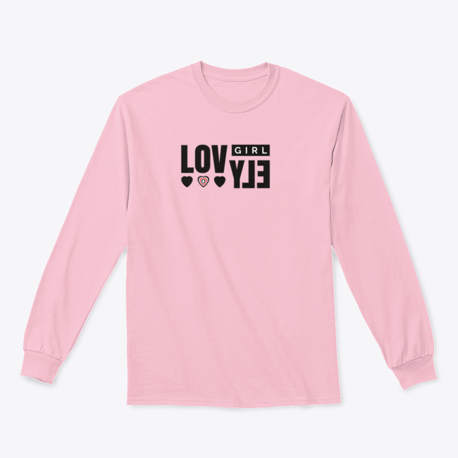 A stylish Slogan Lovely T-Shirt featuring hearts, made from 100% cotton, showcasing its comfortable fit and vibrant design.