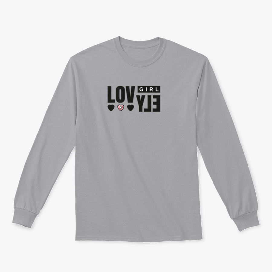 A stylish Slogan Lovely T-Shirt featuring hearts, made from 100% cotton, showcasing its comfortable fit and vibrant design.