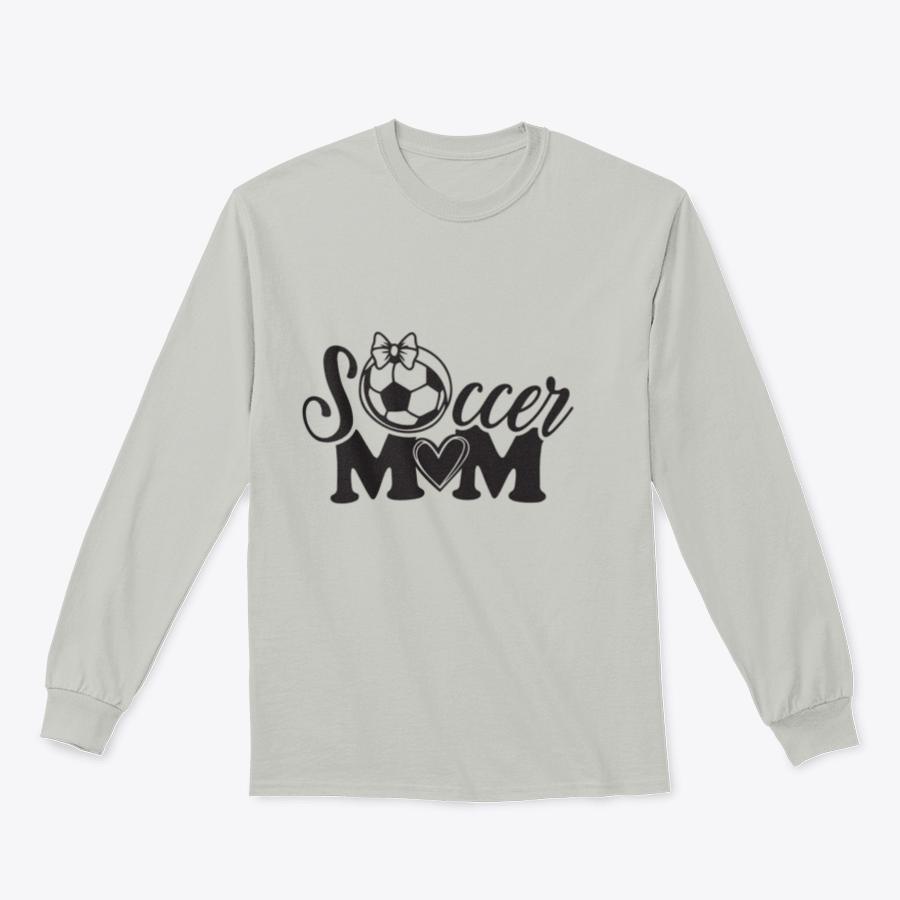 A stylish Soccer Mom Logo design featuring inspirational quotes, perfect for proud soccer moms, made from a comfortable cotton/polyester blend.