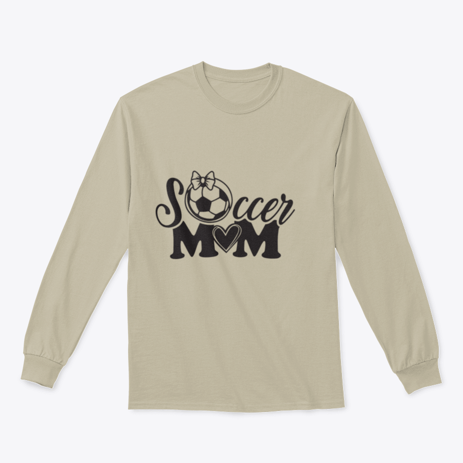 A stylish Soccer Mom Logo design featuring inspirational quotes, perfect for proud soccer moms, made from a comfortable cotton/polyester blend.