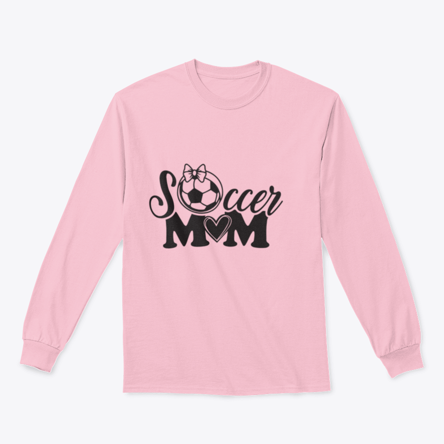 A stylish Soccer Mom Logo design featuring inspirational quotes, perfect for proud soccer moms, made from a comfortable cotton/polyester blend.