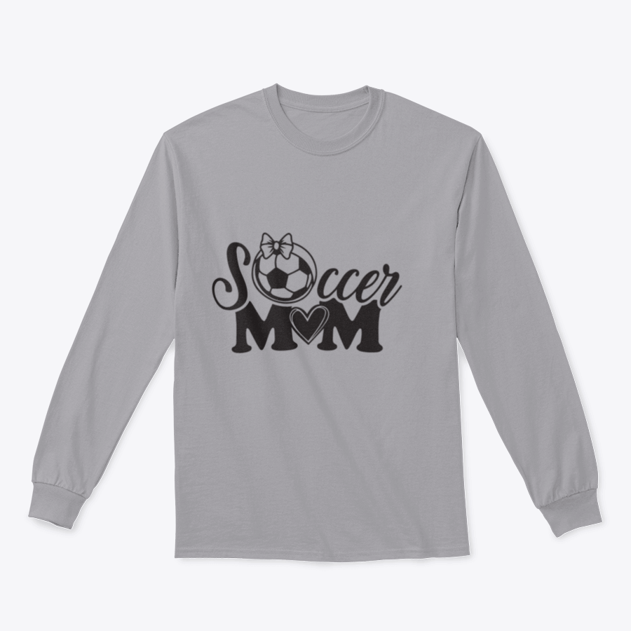 A stylish Soccer Mom Logo design featuring inspirational quotes, perfect for proud soccer moms, made from a comfortable cotton/polyester blend.