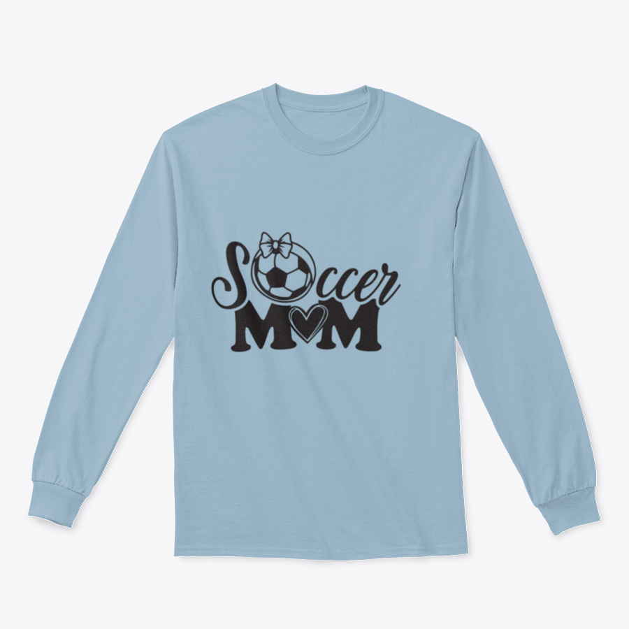 A stylish Soccer Mom Logo design featuring inspirational quotes, perfect for proud soccer moms, made from a comfortable cotton/polyester blend.