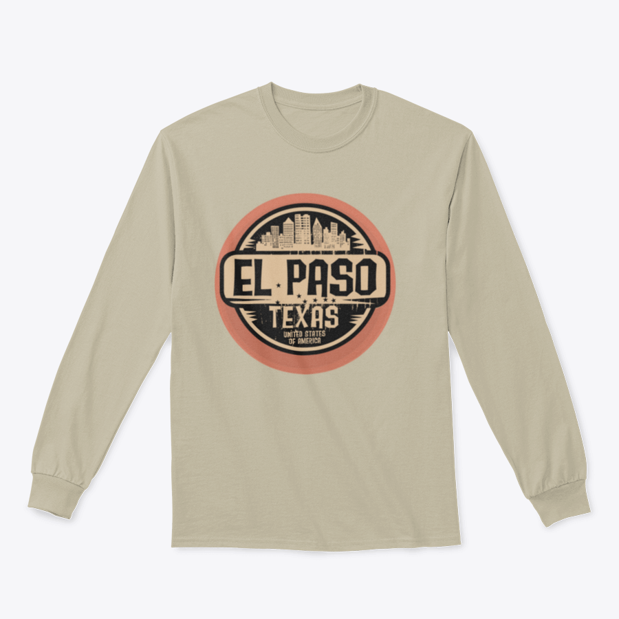 A stylish El Paso sweatshirt made from 100% cotton, featuring a classic fit and midweight fabric, perfect for casual wear.