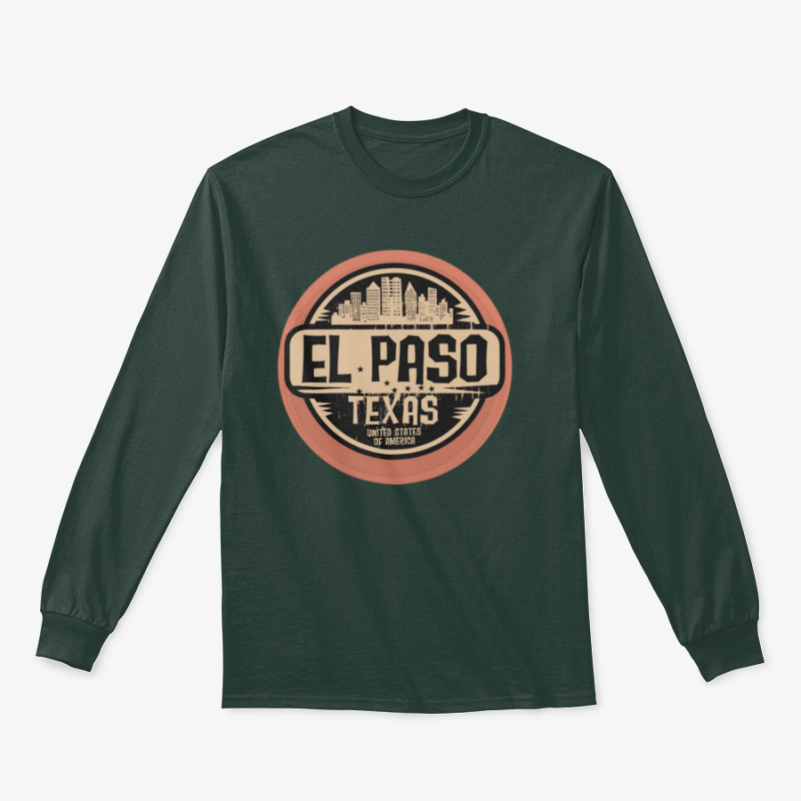 A stylish El Paso sweatshirt made from 100% cotton, featuring a classic fit and midweight fabric, perfect for casual wear.