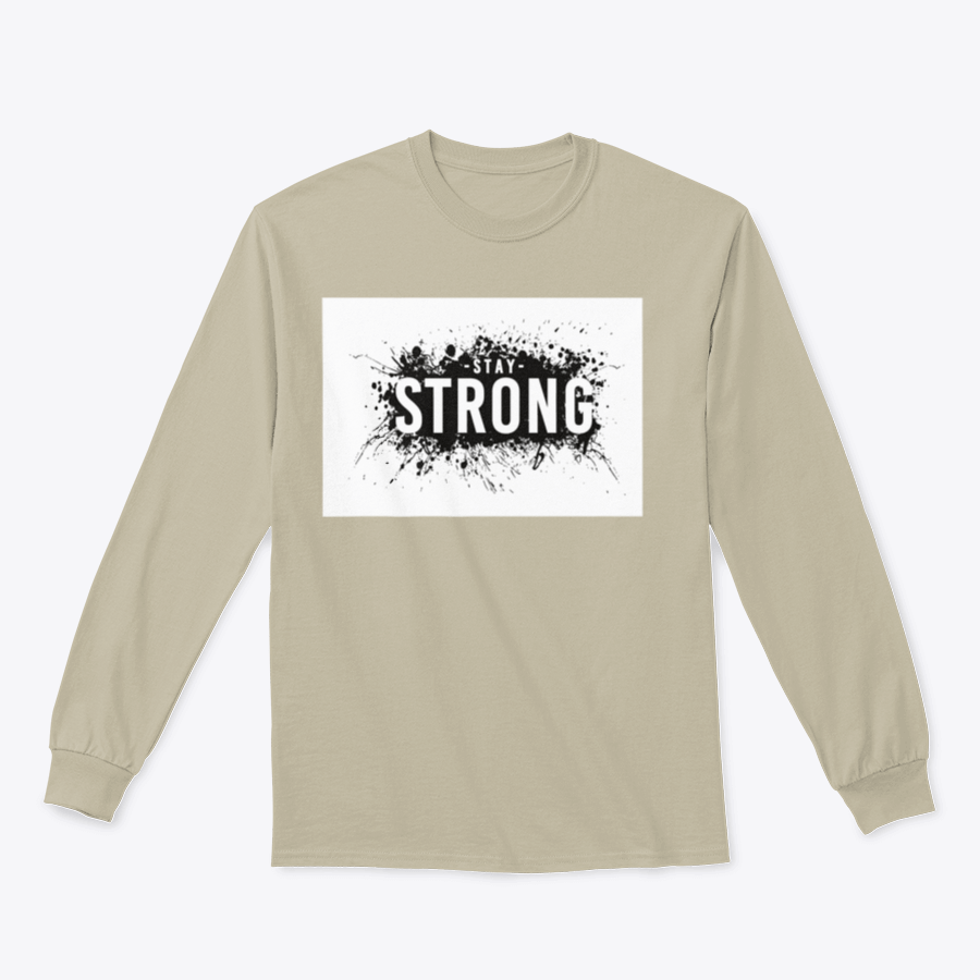 Stay Strong T-Shirt featuring a classic fit, made from a cotton-polyester blend, ideal for casual wear.