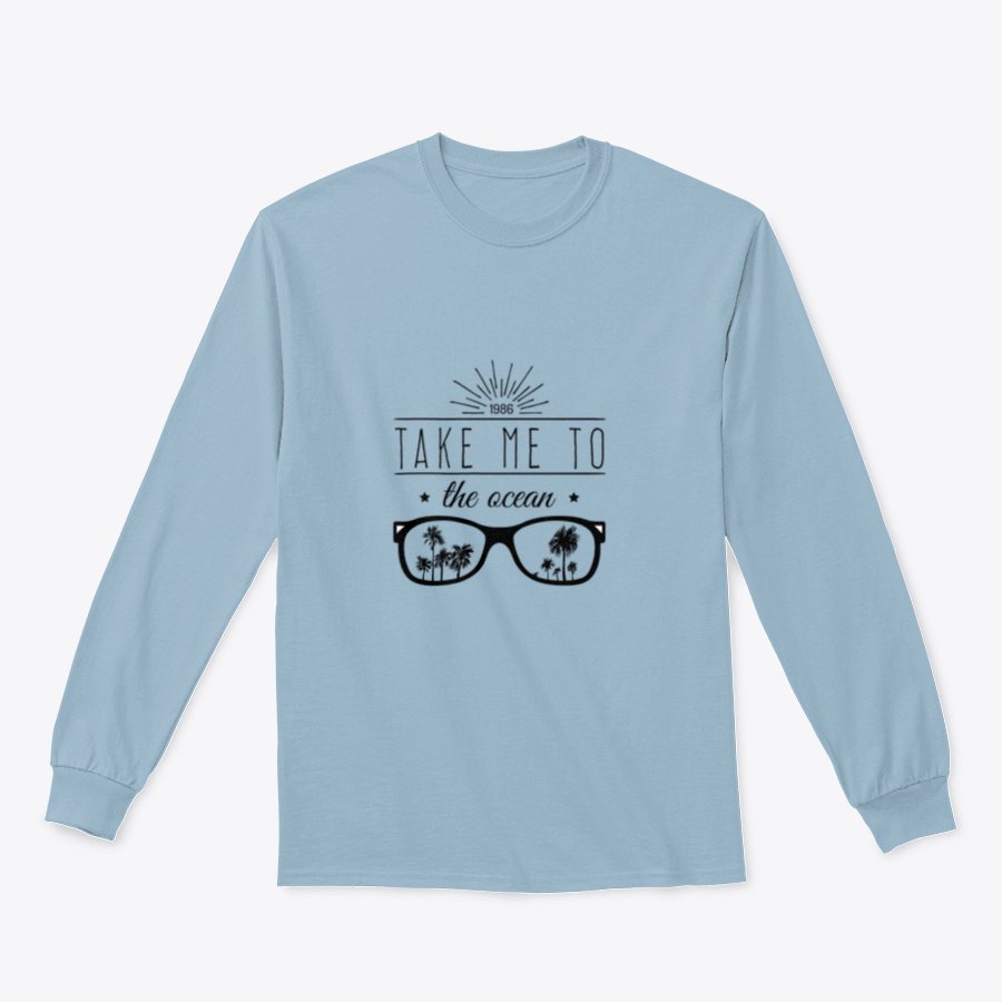 A cozy sweatshirt featuring an inspirational ocean-themed design, made from a soft cotton-polyester blend, perfect for ocean lovers.