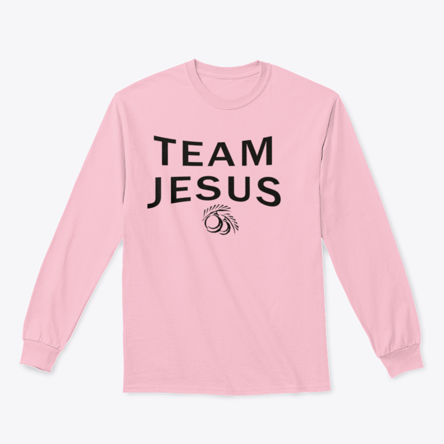 Team Jesus typography design featuring a Christian quote about hope, printed on a comfortable fabric blend.