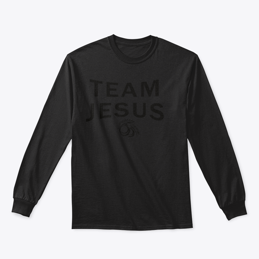 Team Jesus typography design featuring a Christian quote about hope, printed on a comfortable fabric blend.