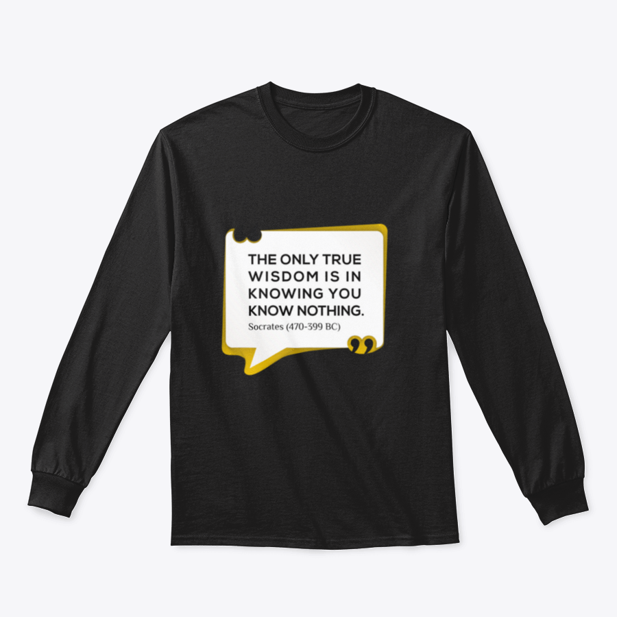 Inspirational tee featuring the quote about wisdom, made from a comfortable cotton/polyester blend.