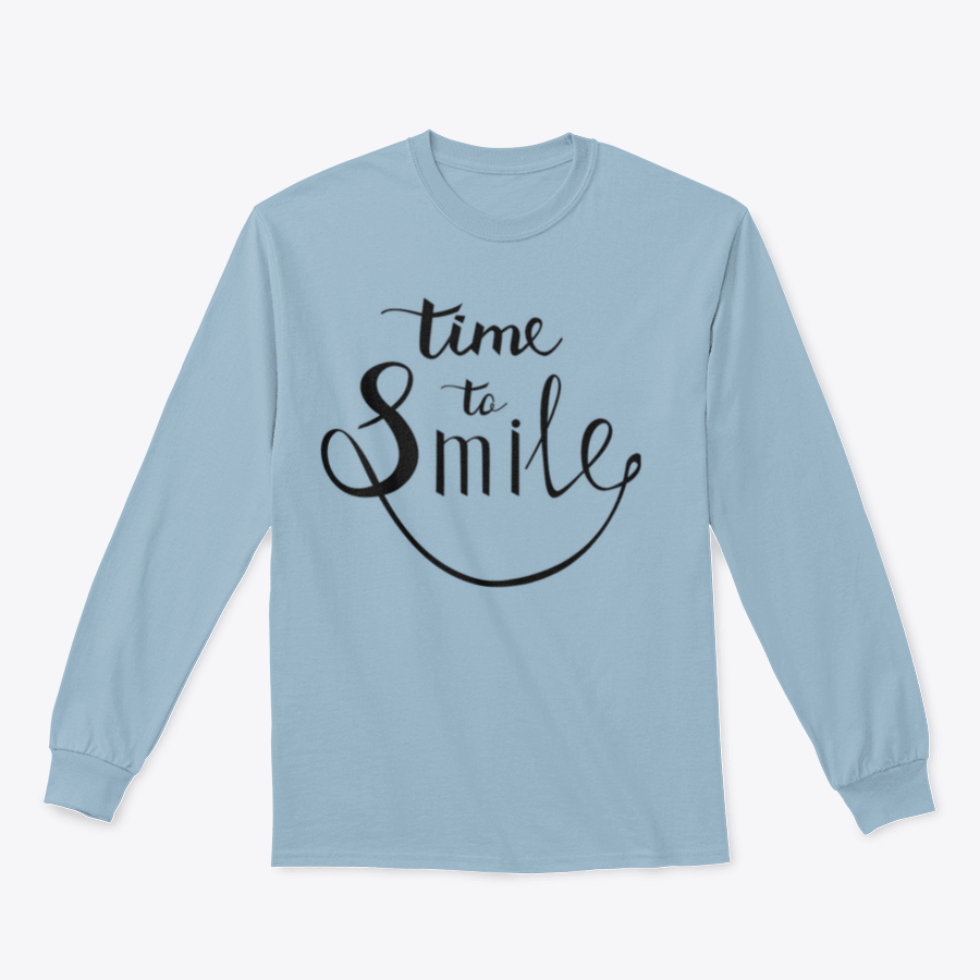 A stylish Time To Smile Design T-Shirt featuring a classic fit and vibrant colors, perfect for casual wear.