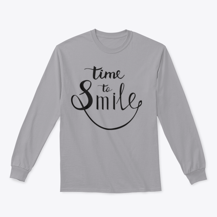 A stylish Time To Smile Design T-Shirt featuring a classic fit and vibrant colors, perfect for casual wear.