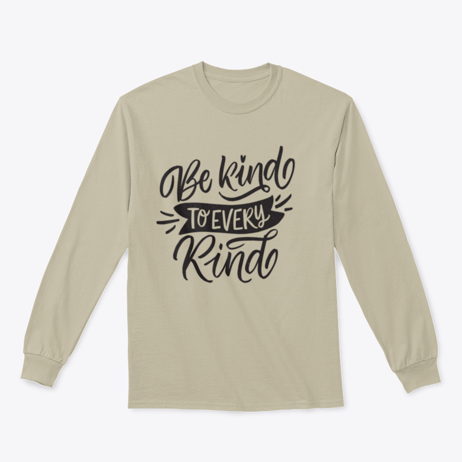Vegan Lettering Quotes T-Shirt with 'Be Kind To Every Kind' printed in stylish typography on a soft cotton fabric.