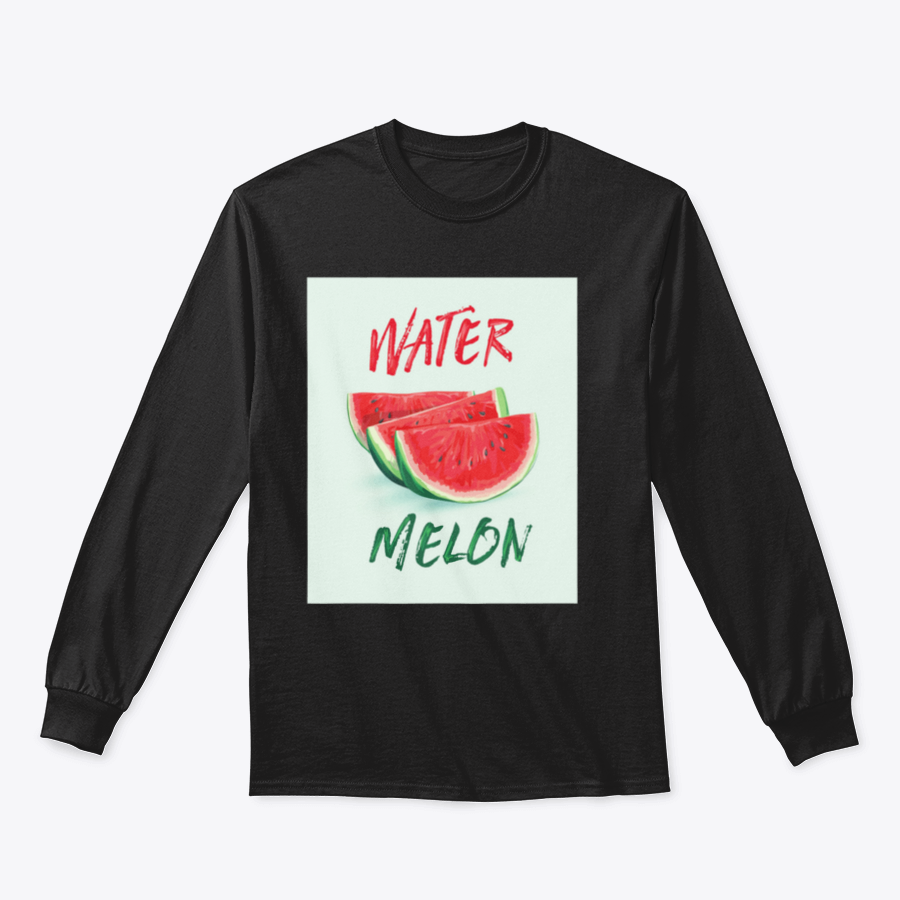 A vibrant watermelon illustration set against a lush green background, showcasing intricate details and bright colors.