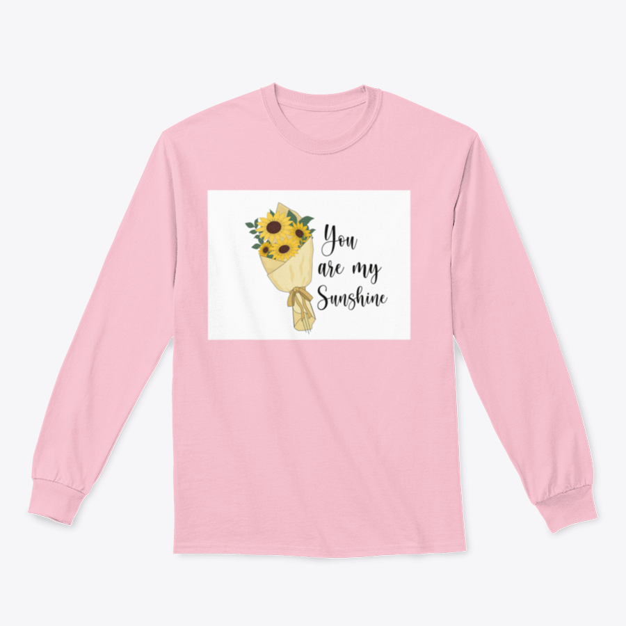 You Are Sunshine Sunflower Watercolor Brush t-shirt featuring a vibrant sunflower design and inspirational quote.