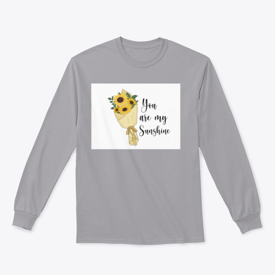 You Are Sunshine Sunflower Watercolor Brush t-shirt featuring a vibrant sunflower design and inspirational quote.
