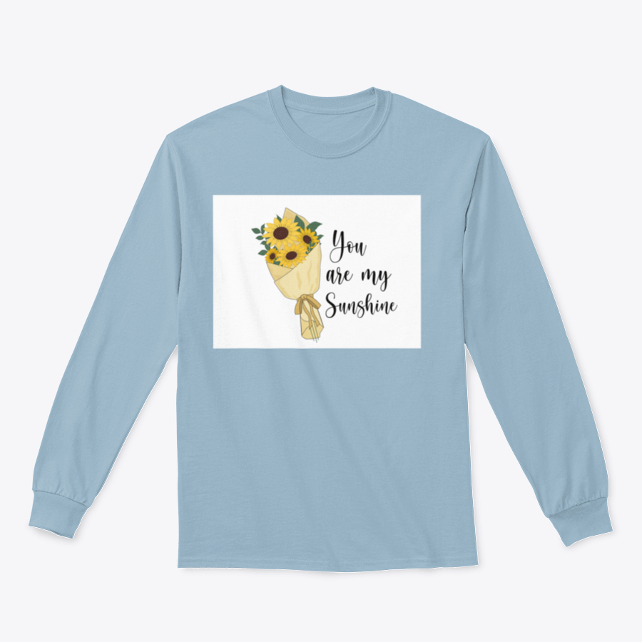 You Are Sunshine Sunflower Watercolor Brush t-shirt featuring a vibrant sunflower design and inspirational quote.