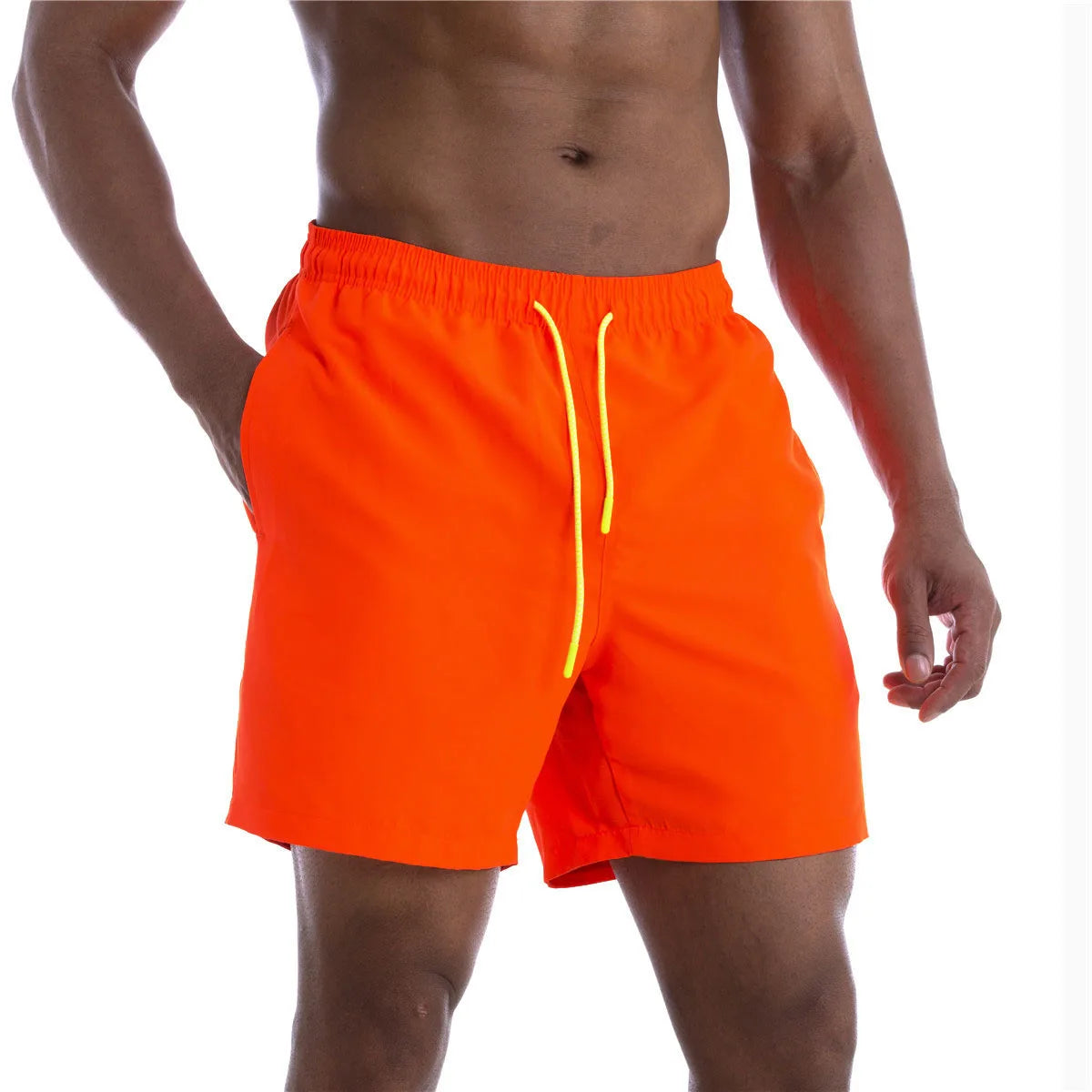 Sunga Beach Shorts in solid pattern, made of durable polyester, designed for men's swimming and beach activities.