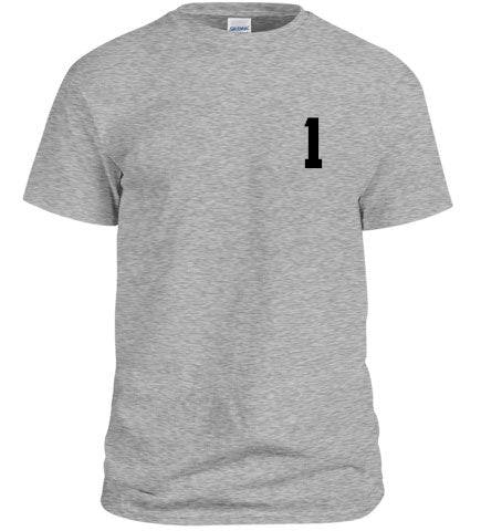 A stylish #1 Griddy Gang T-Shirt featuring Ja'marr's gritty game design on the back, perfect for sports fans.