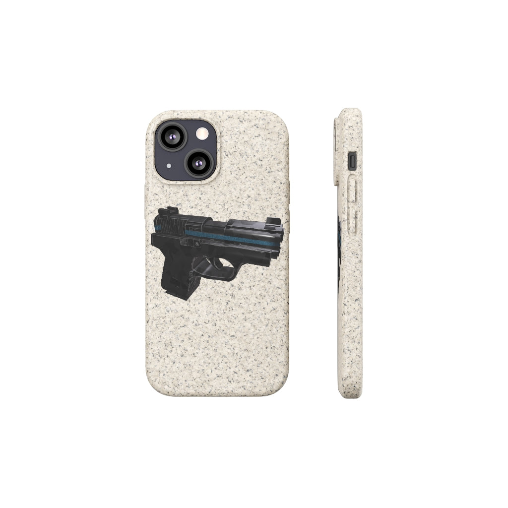 22 Calibur Biodegradable Phone Case made from PLA plant polymer and bamboo binder, showcasing its slim design and eco-friendly features.