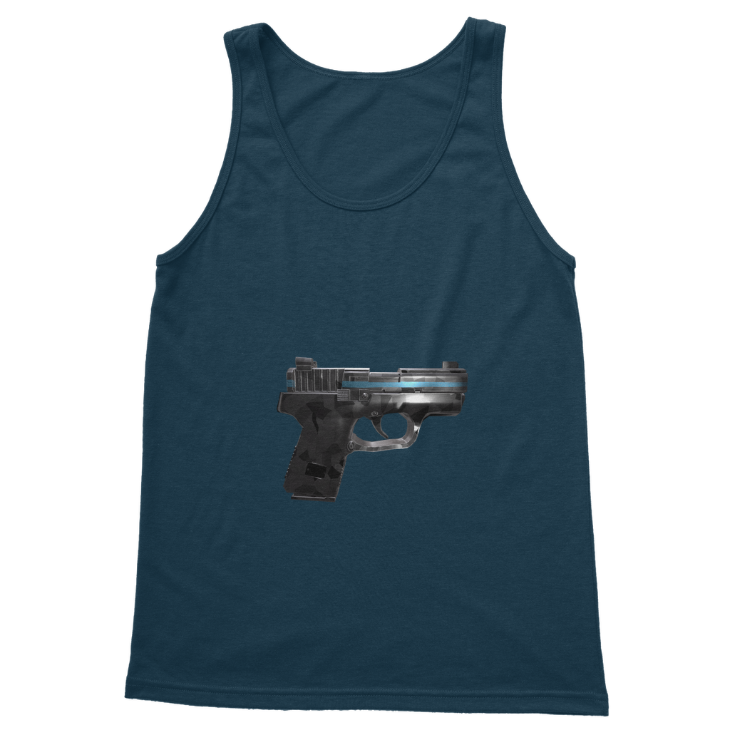 A stylish 22 Calibur Classic Adult Vest Top in various colors, showcasing its comfortable fit and quality fabric.