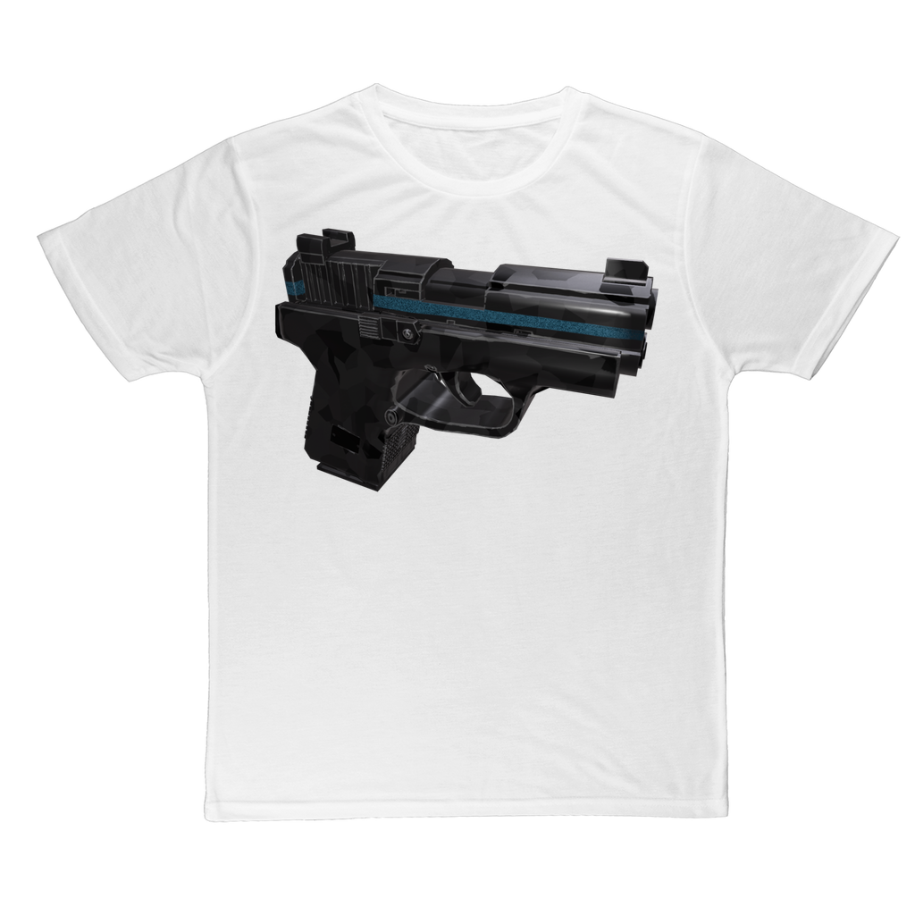 22 Calibur Classic Sublimation Adult T-Shirt in various colors, showcasing its soft polyester fabric and vibrant printing capabilities.