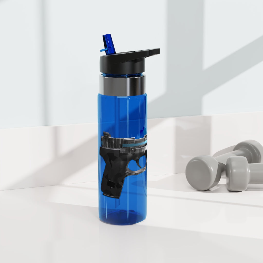 22 Calibur Kensington Tritan™ Sport Bottle in vibrant colors with a carabiner hook, showcasing its durable and stylish design.