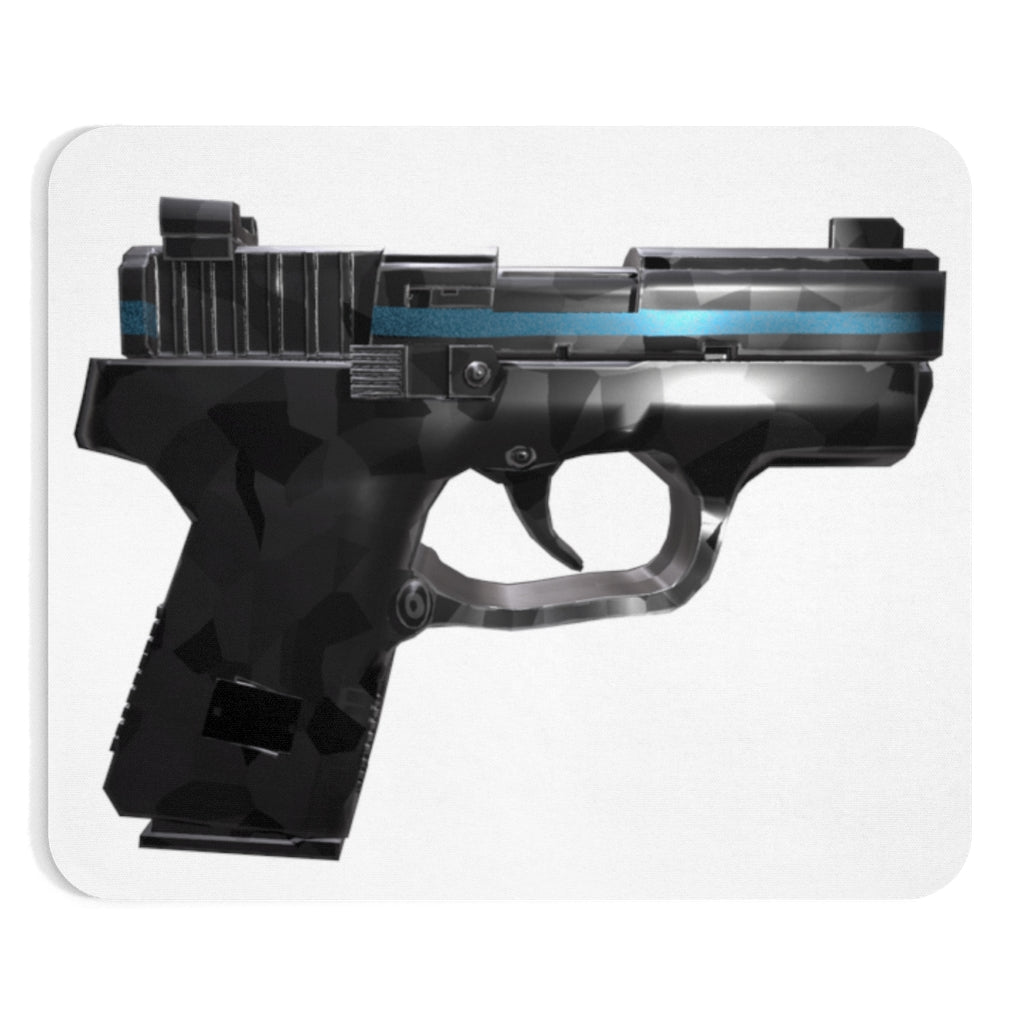 22 Calibur Mouse Pad featuring a vibrant full print design on a smooth neoprene surface, ideal for enhancing desk aesthetics.