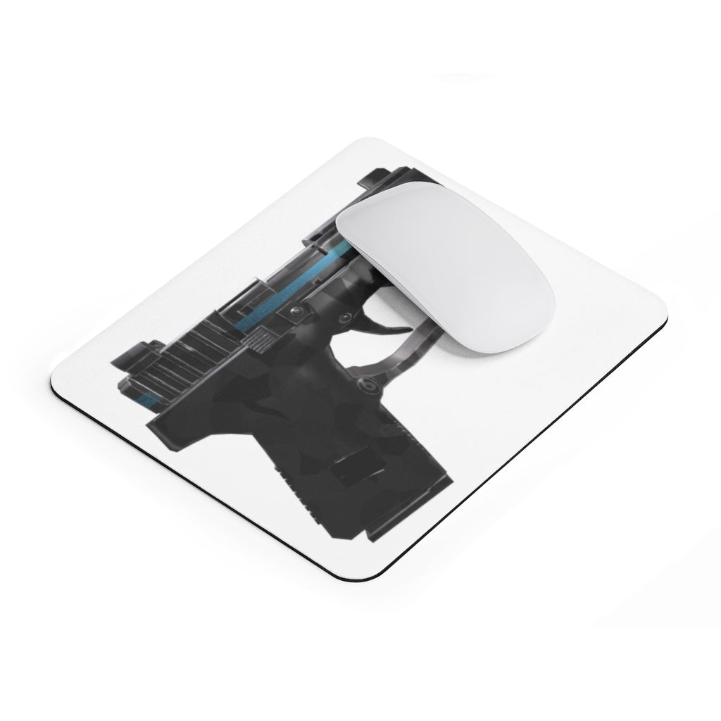 22 Calibur Mouse Pad featuring a vibrant full print design on a smooth neoprene surface, ideal for enhancing desk aesthetics.