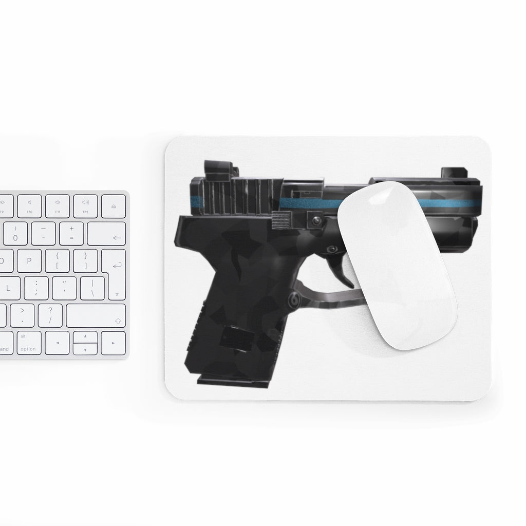 22 Calibur Mouse Pad featuring a vibrant full print design on a smooth neoprene surface, ideal for enhancing desk aesthetics.