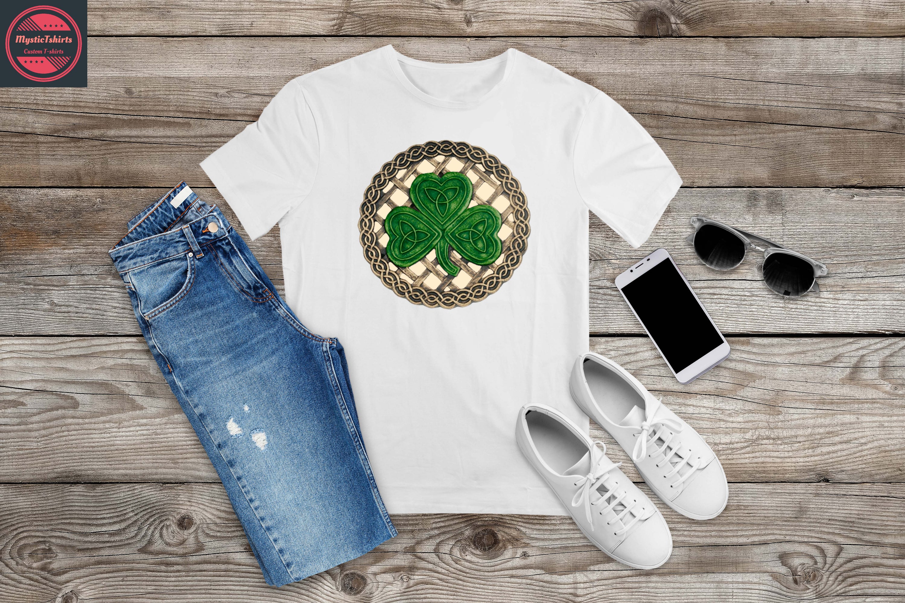 Custom made shirt with personalized text, showcasing high-quality fabric and eco-friendly printing.