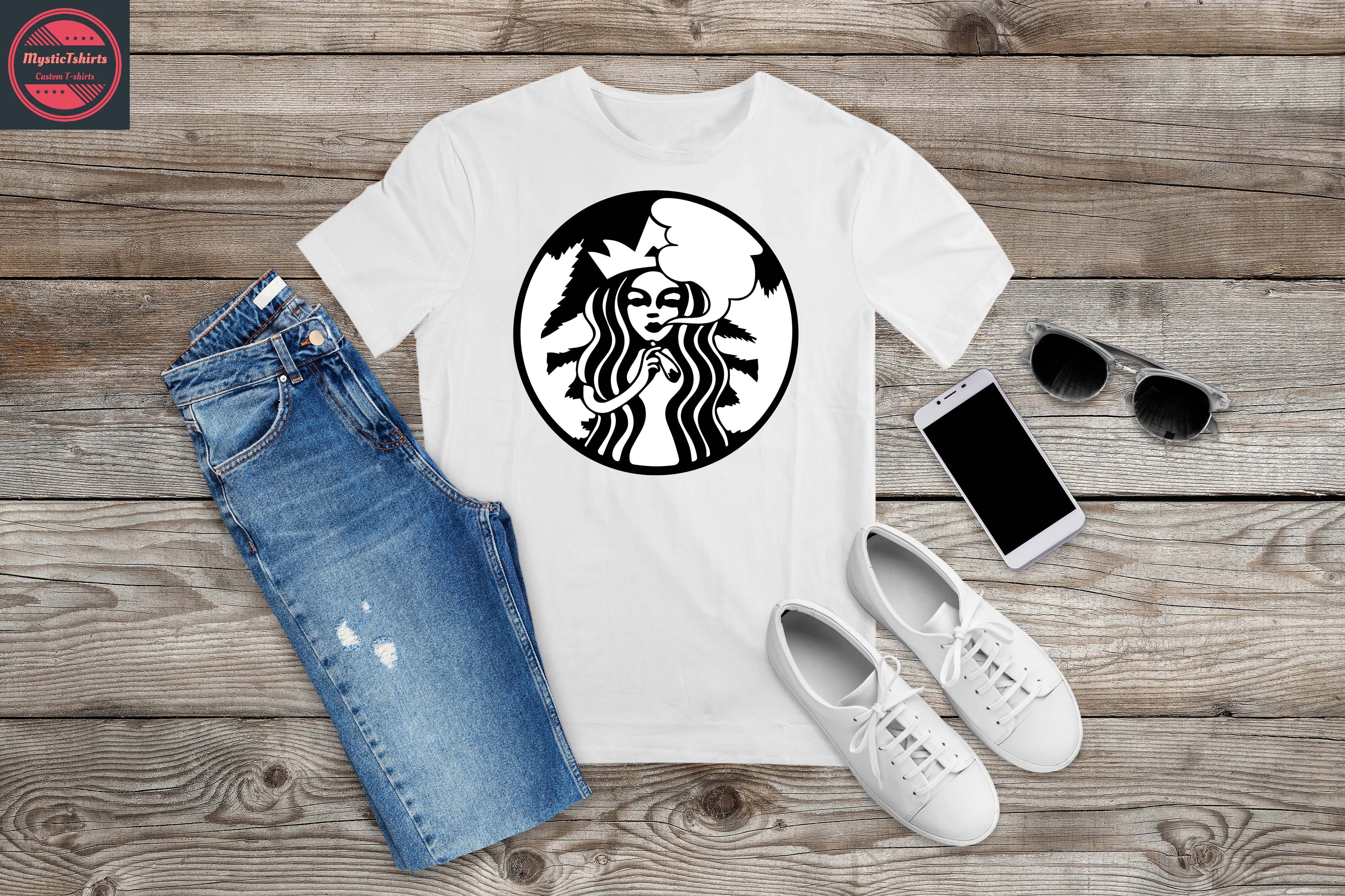 Custom made shirt with personalized text, showcasing high-quality fabric and vibrant colors, perfect for any occasion.