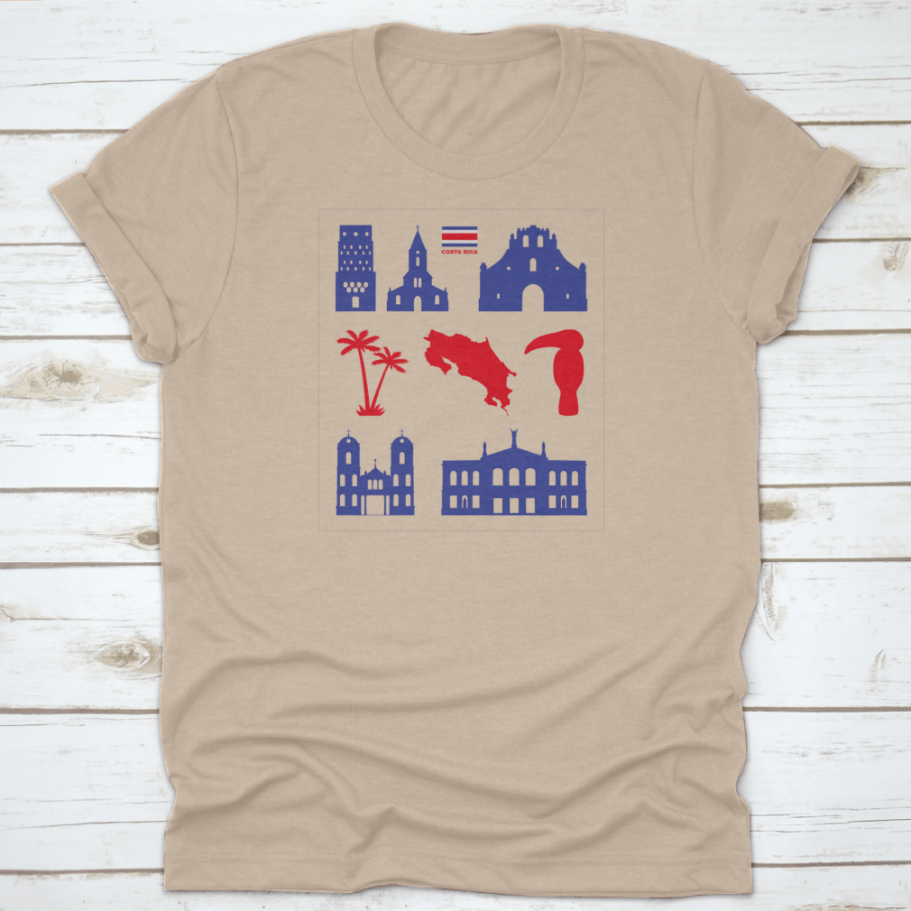 A collection of Costa Rica icon vector images showcasing unique symbols and designs representing the country's culture and nature.