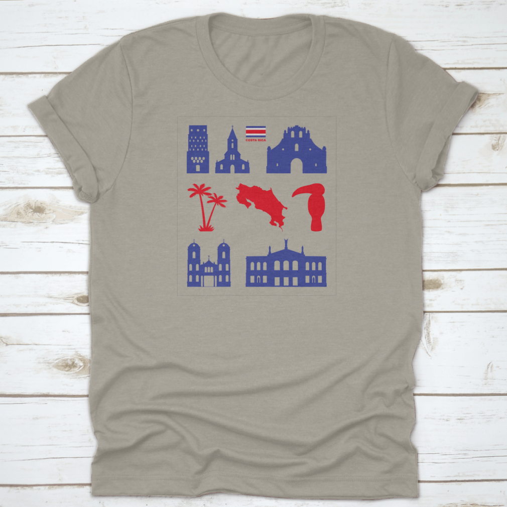 A collection of Costa Rica icon vector images showcasing unique symbols and designs representing the country's culture and nature.