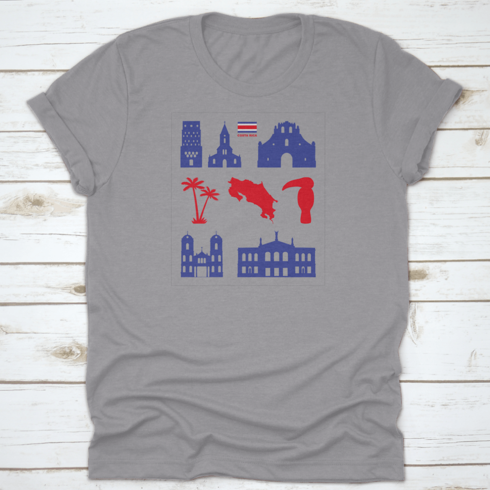 A collection of Costa Rica icon vector images showcasing unique symbols and designs representing the country's culture and nature.