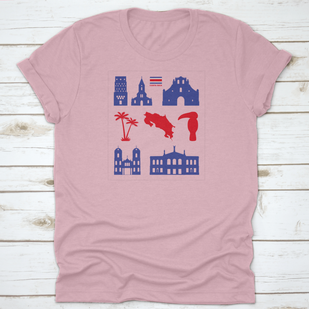 A collection of Costa Rica icon vector images showcasing unique symbols and designs representing the country's culture and nature.