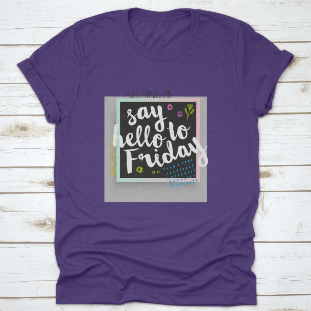 Abstract Modern Card featuring inspirational design, perfect for greeting friends on Fridays.