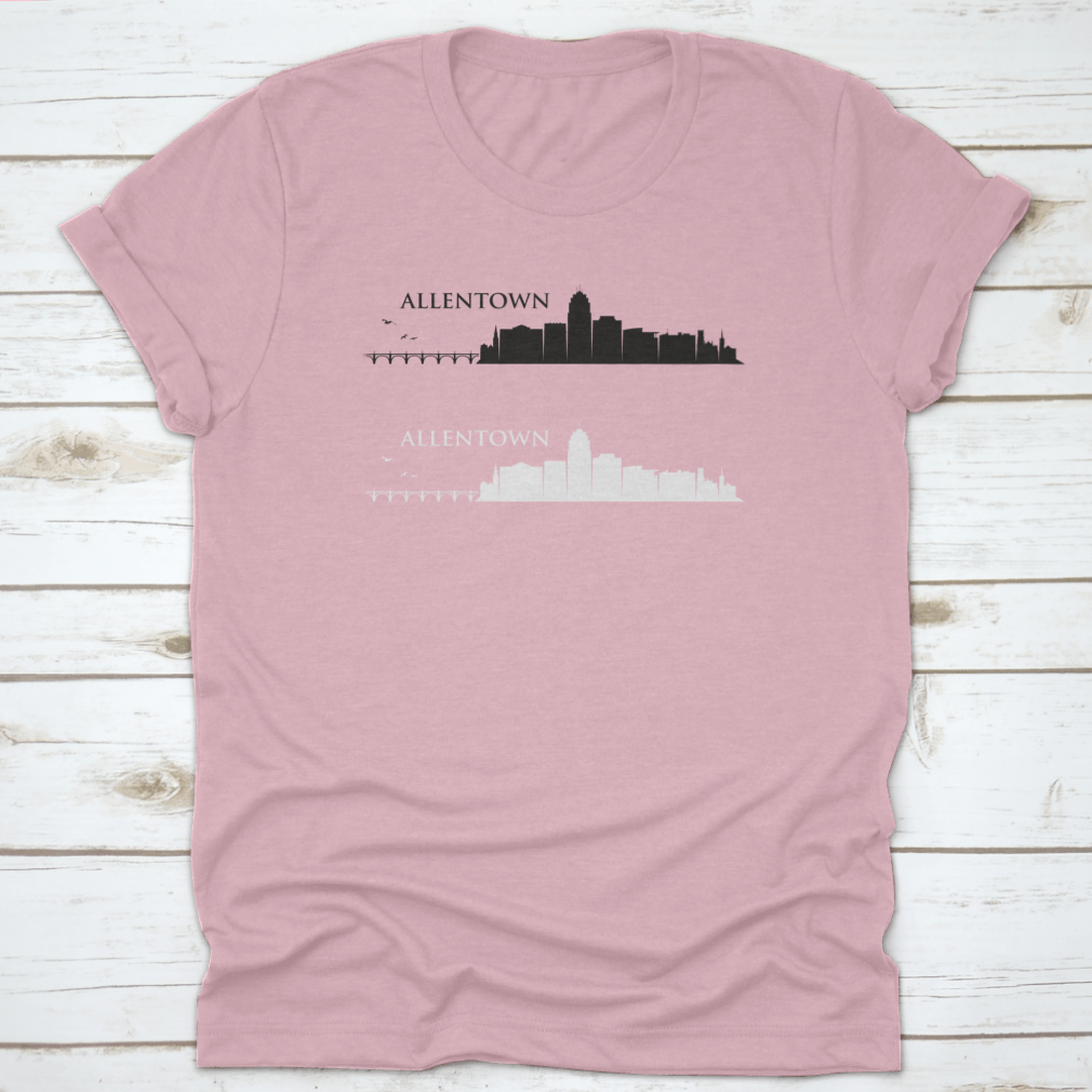 Allentown Skyline t-shirt featuring a vibrant skyline design, made from 100% cotton for comfort and style.