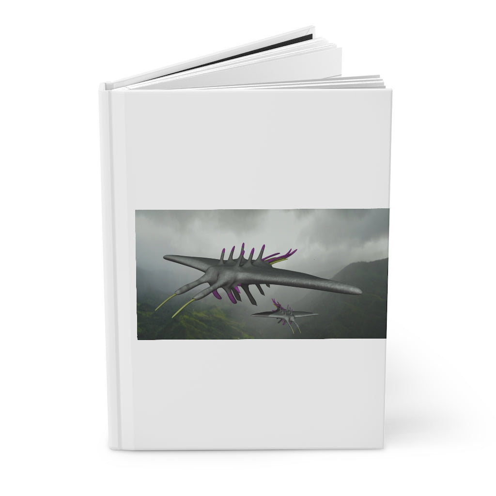 Alpha Creature Hardcover Journal with matte finish, customizable covers, and lined pages, perfect for personal journaling.