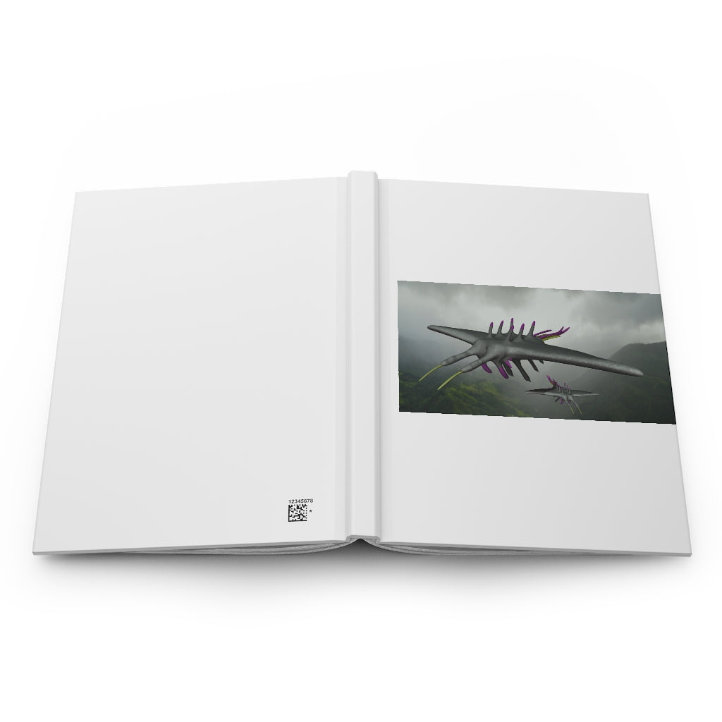 Alpha Creature Hardcover Journal with matte finish, customizable covers, and lined pages, perfect for personal journaling.