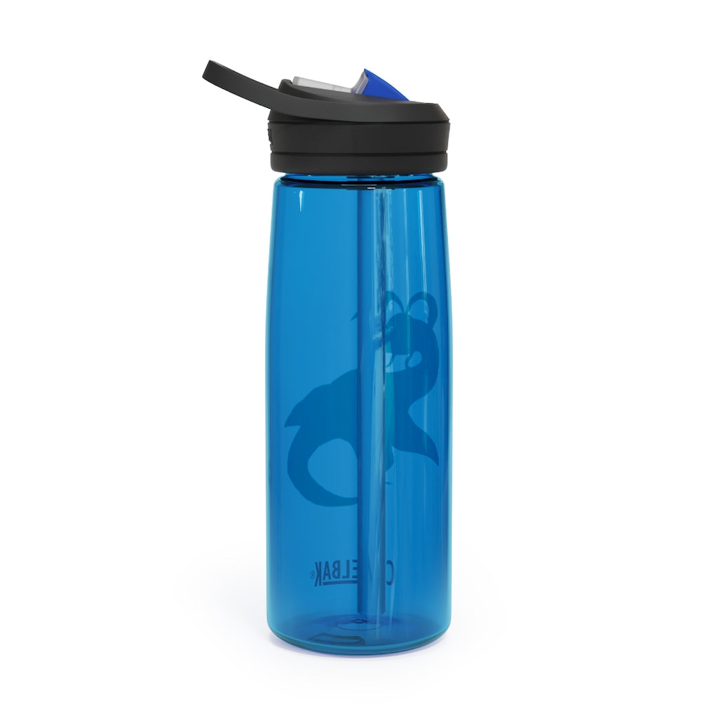 Alpro CamelBak Eddy® Water Bottle in 20oz and 25oz sizes, showcasing its robust design and easy-carry handle.