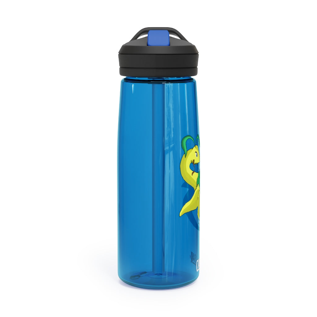 Alpro CamelBak Eddy® Water Bottle in 20oz and 25oz sizes, showcasing its robust design and easy-carry handle.