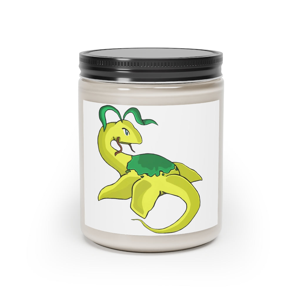 Alpro Scented Candle in a glass container, featuring a warm Cinnamon Stick fragrance, hand-poured from vegan soy coconut wax.