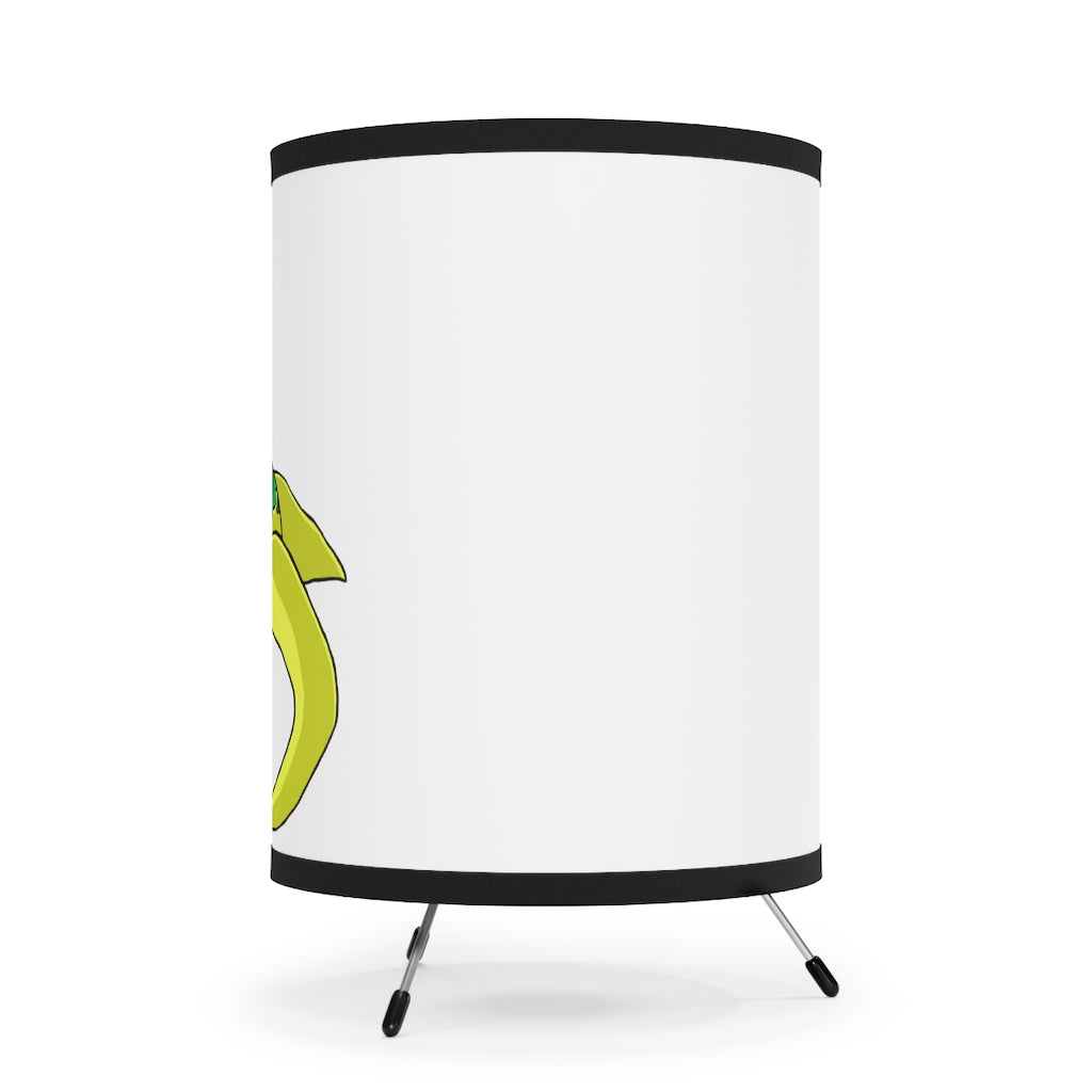 Alpro Tripod Lamp featuring a galvanized steel base and a custom high-resolution printed shade, designed for US and CA sockets.