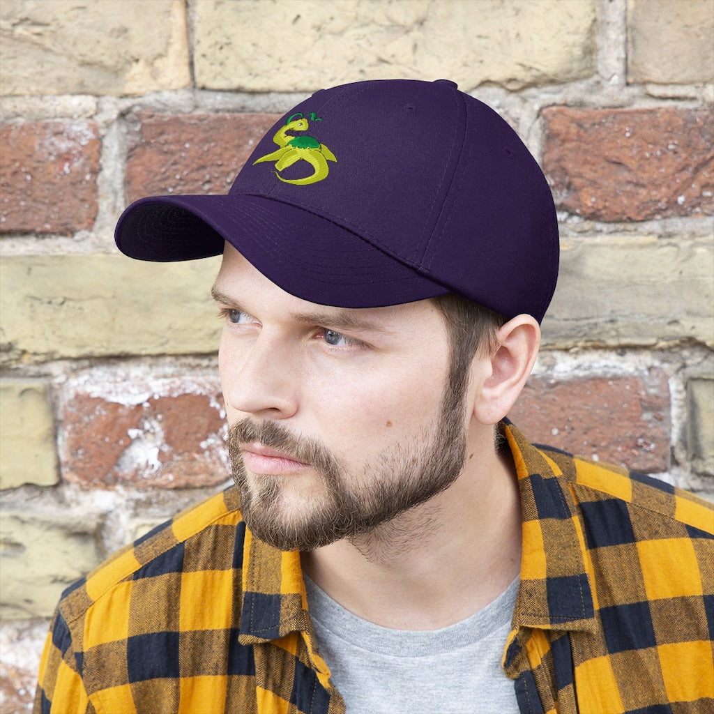Alpro Unisex Twill Hat in classic design, made from 100% cotton twill, featuring adjustable Velcro closure.