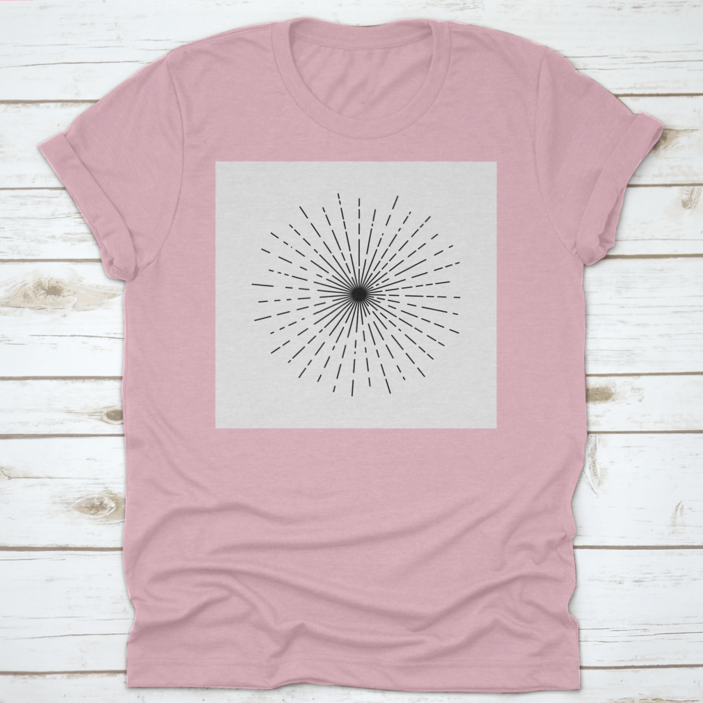 Amazing Sunburst Ornament featuring a vibrant starburst graphic design on a comfortable cotton fabric.