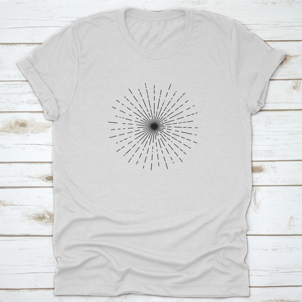 Amazing Sunburst Ornament featuring a vibrant starburst graphic design on a comfortable cotton fabric.