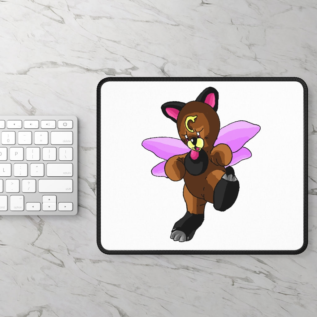 Angebear Gaming Mouse Pad featuring vibrant custom designs and stitched edges, measuring 9x7 inches with a smooth surface for optimal mouse performance.