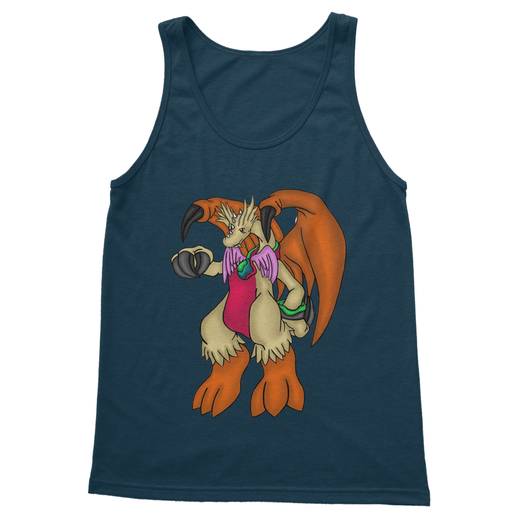 Angehardragon Classic Adult Vest Top in various colors, showcasing its unisex design and quality fabric.