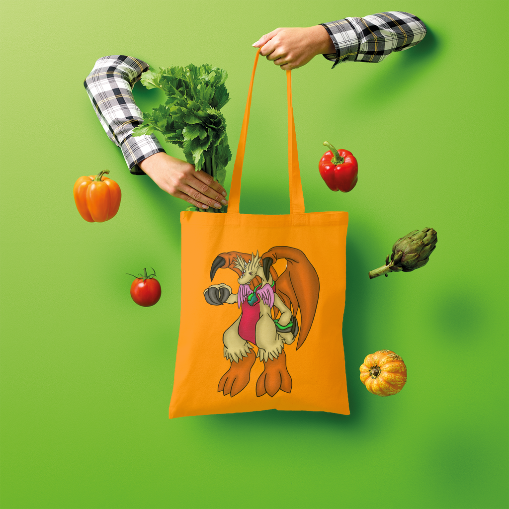 Angechardragon Shopper Tote Bag made of 100% cotton, featuring a spacious design and comfortable shoulder straps, perfect for eco-friendly shopping.